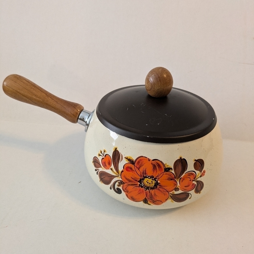 Vintage MCM Fondue Pot Made in Japan